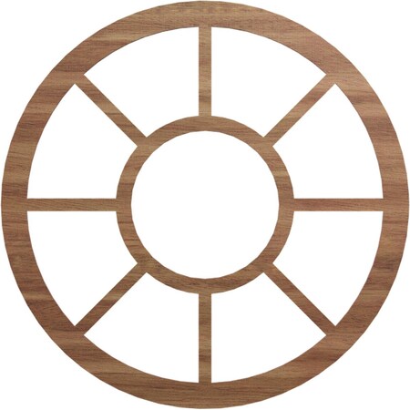 Ekena Millwork Grace Wood Fretwork Pierced Ceiling Medallion, Walnut, 34"OD x 12 3/8"ID x 3/8"T CMWP34X0375GRWA